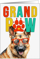 GrandPAW German Shepherd Dog Grandparents Day from Granddog card