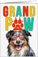 GrandPAW English Shepherd Dog Grandparents Day from Granddog card