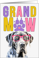 GrandMAW Great Dane Dog Grandparents Day from Granddog card