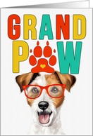 GrandPAW Jack Russell Terrier Dog Grandparents Day from Granddog card