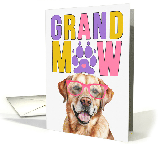 GrandMAW Yellow Lab Dog Grandparents Day from Granddog card (1786680)