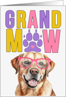 GrandMAW Yellow Lab Dog Grandparents Day from Granddog card