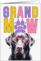 GrandMAW Black Lab Dog Grandparents Day from Granddog card
