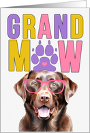 GrandMAW Chocolate Lab Dog Grandparents Day from Granddog card