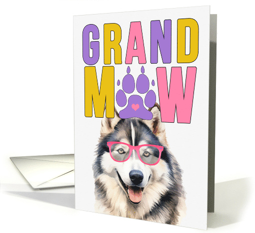GrandMAW Malamute Dog Grandparents Day from Granddog card (1786842)