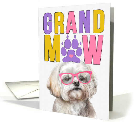 GrandMAW Maltese Dog Grandparents Day from Granddog card (1786854)