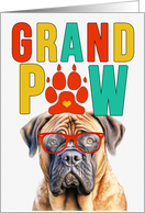 GrandPAW Mastiff Dog Grandparents Day from Granddog card