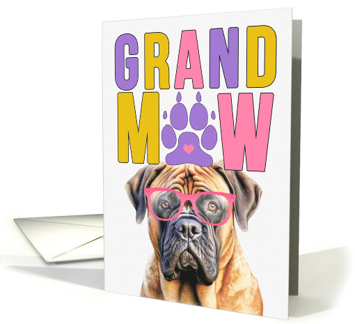 GrandMAW Mastiff Dog Grandparents Day from Granddog card (1786860)