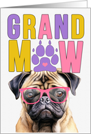 GrandMAW Pug Dog Grandparents Day from the Granddog card