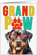 GrandPAW Rottweiler Dog Grandparents Day from the Granddog card