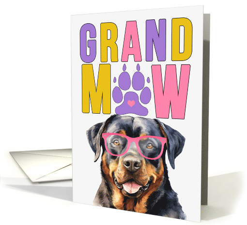 GrandMAW Rottweiler Dog Grandparents Day from the Granddog card