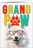 GrandPAW Samoyed Dog Grandparents Day from the Granddog card
