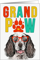 GrandPAW English Setter Dog Grandparents Day from the Granddog card