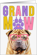 GrandMAW Shar Pei Dog Grandparents Day from the Granddog card