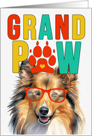 GrandPAW Shetland Sheepdog Grandparents Day from the Granddog card
