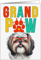 GrandPAW Shih Tzu Dog Grandparents Day from the Granddog card