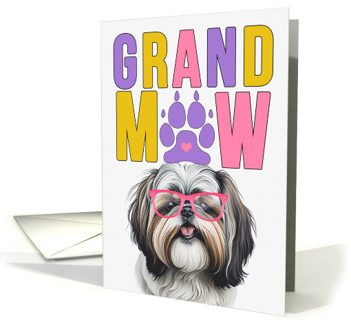 GrandMAW Shih Tzu Dog Grandparents Day from the Granddog card
