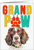 GrandPAW English Springer Dog Grandparents Day from Granddog card