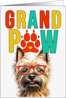 GrandPAW Cairn Terrier Dog Grandparents Day from the Granddog card