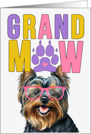GrandMAW Yorkshire Terrier Dog Grandparents Day from the Granddog card