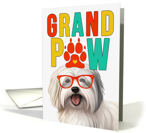 GrandPAW Coton de Tulear Dog Grandparents Day from the Granddog card