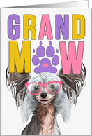GrandMAW Chinese Crested Dog Grandparents Day from the Granddog card