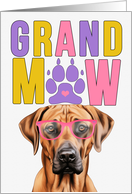 GrandMAW Rhodesian Ridgeback Grandparents Day from Granddog card