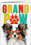 GrandPAW Papillon Dog Grandparents Day from the Granddog card