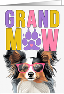 GrandMAW Papillon Dog Grandparents Day from the Granddog card