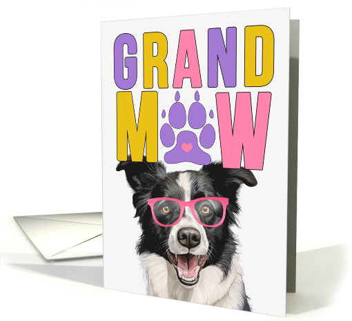 GrandMAW Border Collie Dog Grandparents Day from the Granddog card