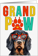 GrandPAW Gordon Setter Dog Grandparents Day from the Granddog card