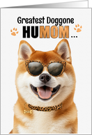 Mother’s Day Akita Dog Greatest HuMOM Ever card