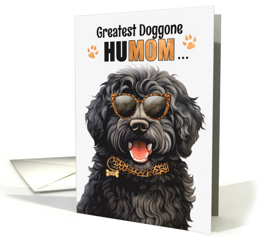 Mother's Day Barbet Dog Greatest HuMOM Ever card (1799624)