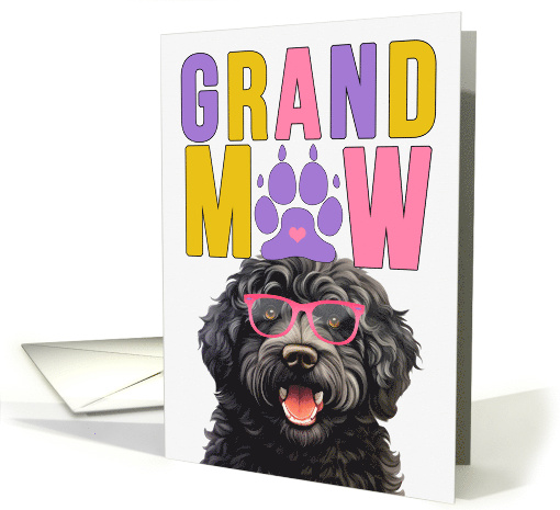 GrandMAW Barbet Dog Grandparents Day from Granddog card (1799634)