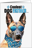 Father’s Day Belgian Malinois Dog Coolest Dogfather Ever card