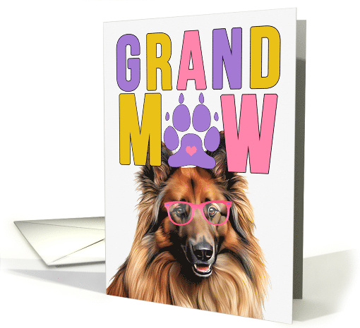 GrandMAW Belgian Tervuren Dog Grandparents Day from Granddog card