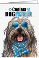 Father’s Day Bergamasco Dog Coolest Dogfather Ever card