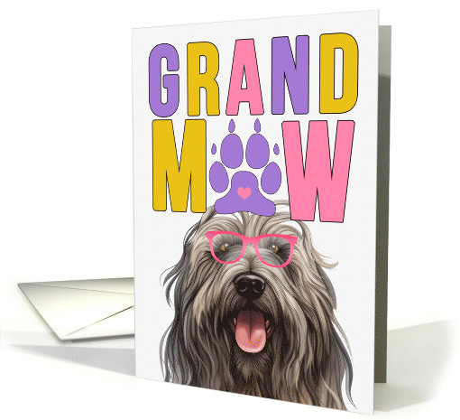 GrandMAW Bergamasco Dog Grandparents Day from Granddog card (1800770)