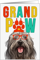 GrandPAW Bergamasco Dog Grandparents Day from Granddog card