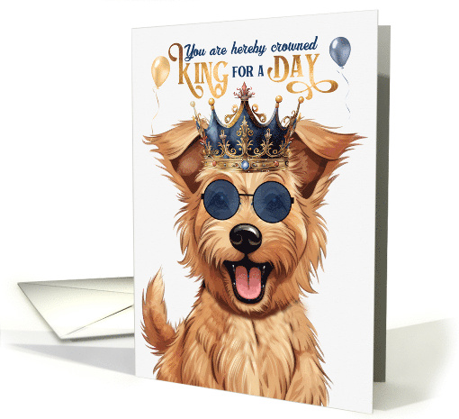 Birthday Berger Picard Dog Funny King for a Day card (1800922)