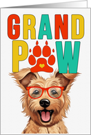 GrandPAW Berger Picard Dog Grandparents Day from Granddog card