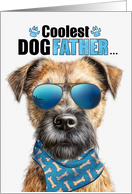 Father’s Day Border Terrier Dog Coolest Dogfather Ever card