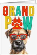 GrandPAW Border Terrier Dog Grandparents Day from Granddog card