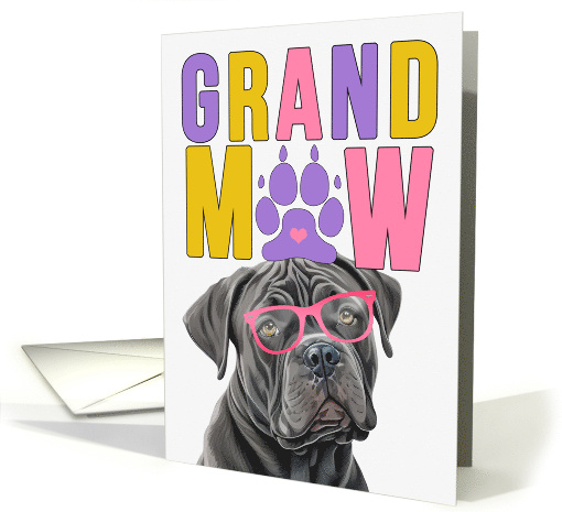 GrandMAW Cane Corso Dog Grandparents Day from Granddog card (1802026)