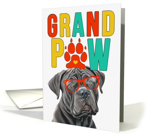 GrandPAW Cane Corso Dog Grandparents Day from Granddog card (1802028)