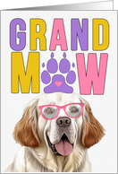 GrandMAW Clumber Spaniel Dog Grandparents Day from Granddog card