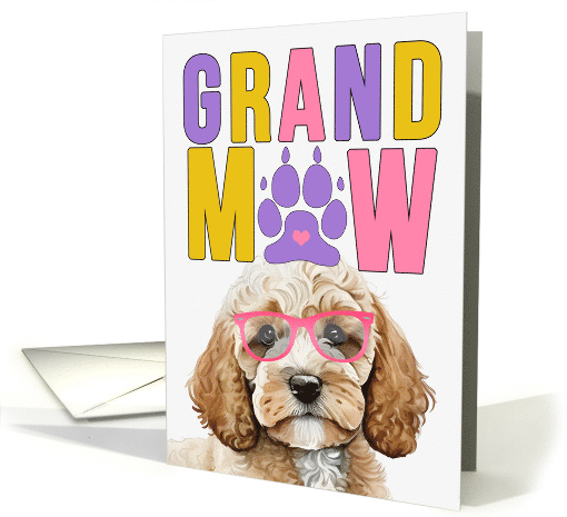 GrandMAW Cockapoo Dog Grandparents Day from Granddog card (1802766)