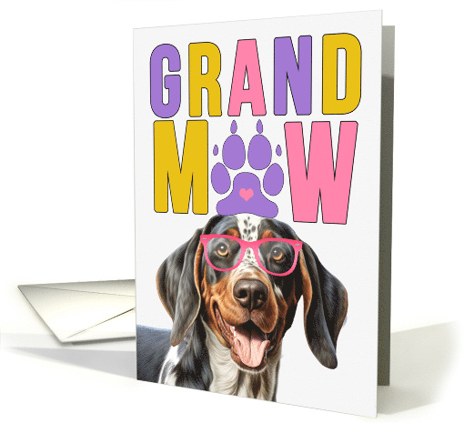 GrandMAW Bluetick Coonhound Dog Grandparents Day from Granddog card