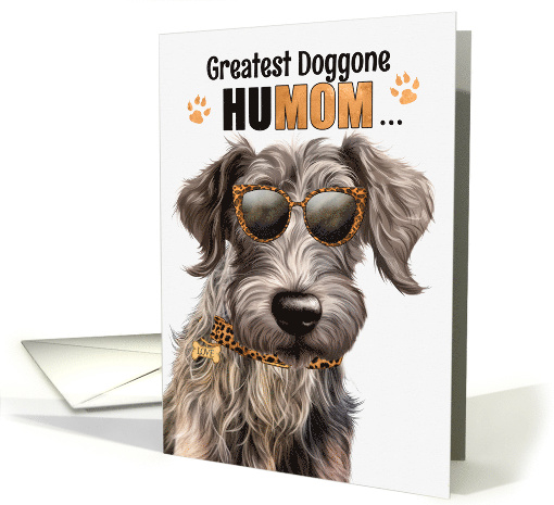 Mother's Day Scottish Deerhound Dog Greatest HuMOM Ever card (1803970)