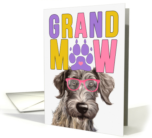 GrandMAW Scottish Deerhound Grandparents Day from Granddog card